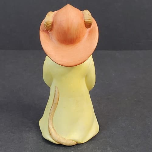 Vintage Lefton Hand Painted Mouse Fireman Firefighter Figurine - Thumbnail 3