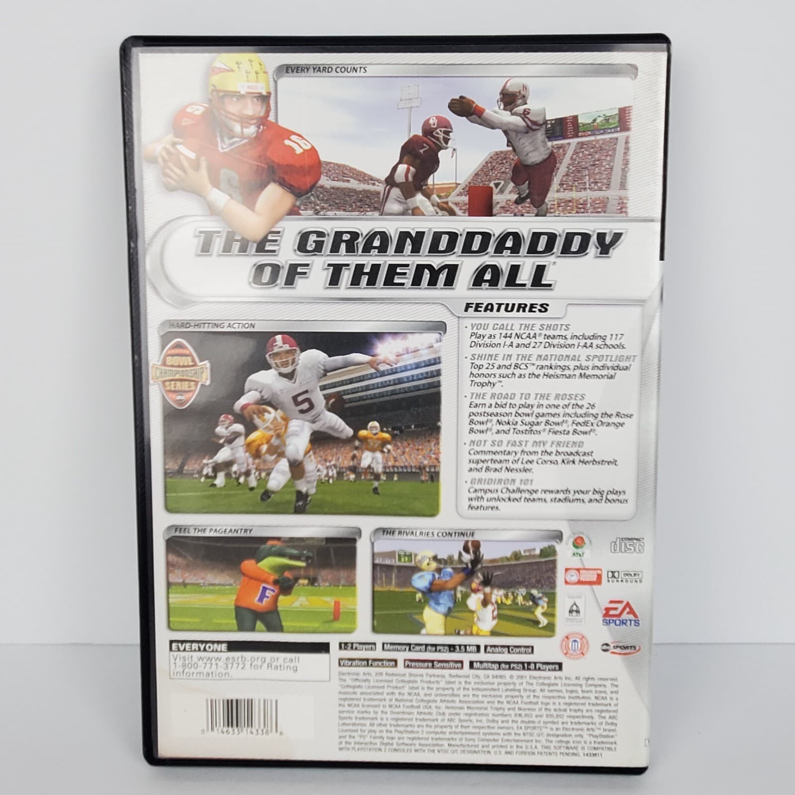 PlayStation 2 PS2 NCAA Football 2002 Complete with Manual EA Sports - Thumbnail 2