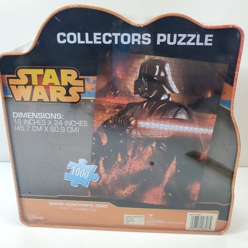 Star Wars Collector Tin Jigsaw Puzzle 1000 pc 18 x 24 Darth Vader #18408 - Thumbnail 5