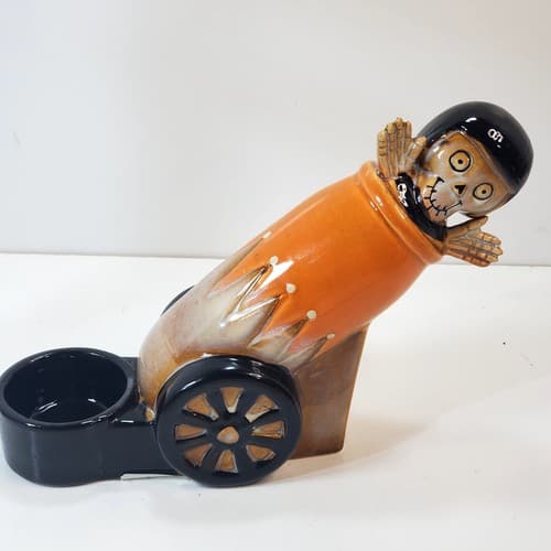 Yankee Candle Boney Bunch Circus Collection Cannon Halloween Tealight Holder