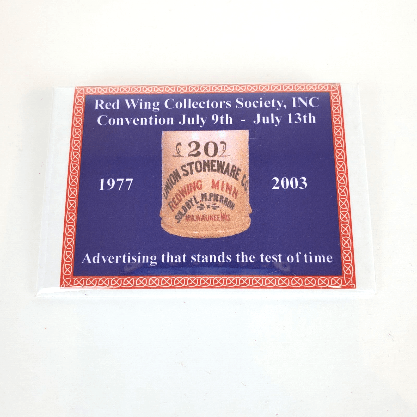Red Wing Pottery Collectors Society 2003 Convention Pinback Button