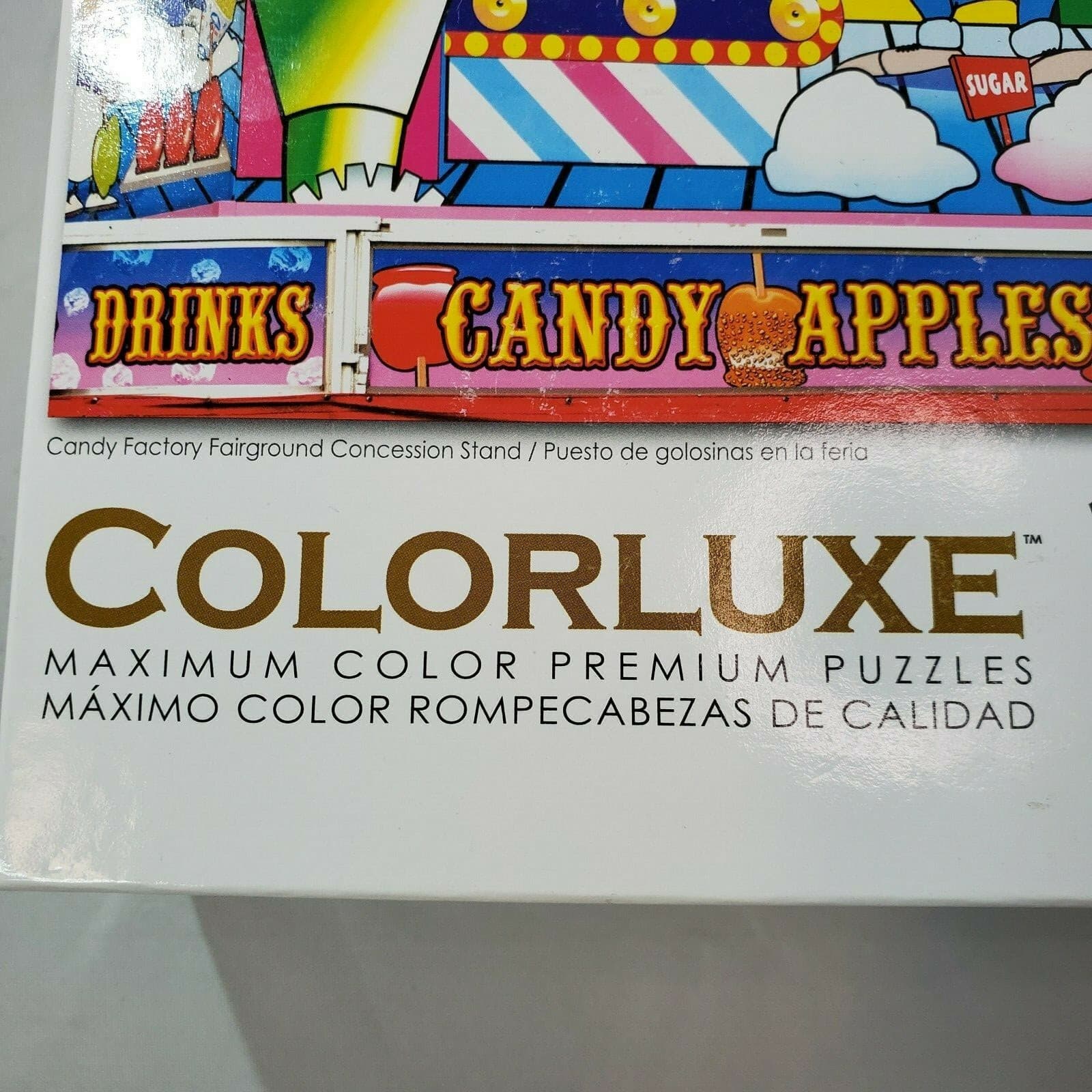 Colorluxe Candy Factory Fairground Concesssion Stand 1000 PC Jigsaw Puzzle New - Thumbnail 3