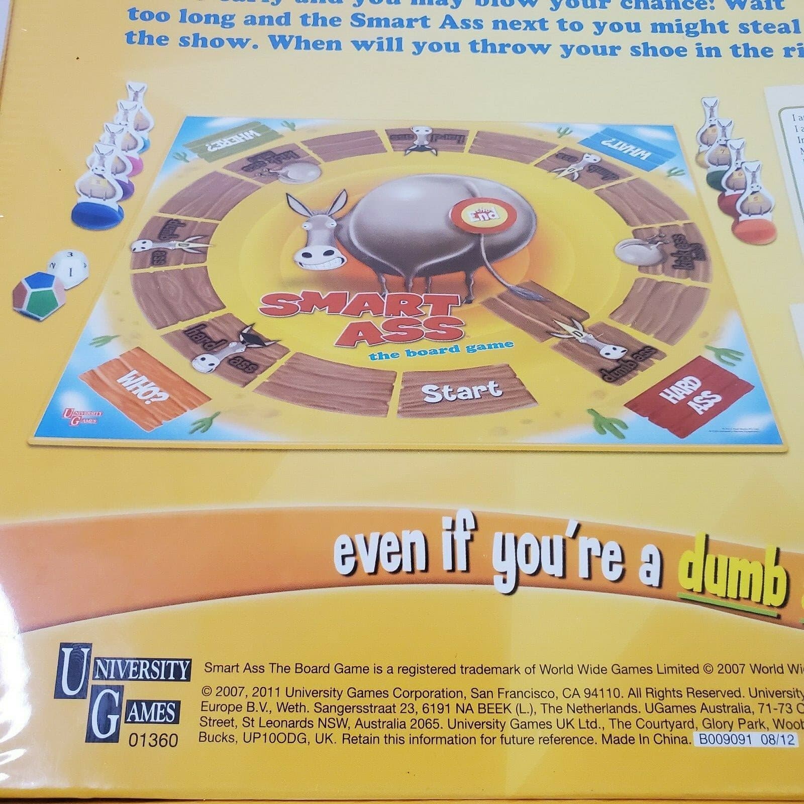 University Games Board Game Smart Ass Family Game Night 2018 Version New Sealed - Thumbnail 5