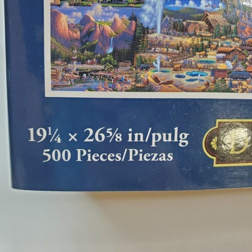 Dowdle Folk Art Puzzle "National Parks" By Eric Dowdle Artist / 500 Pieces NEW - Thumbnail 5