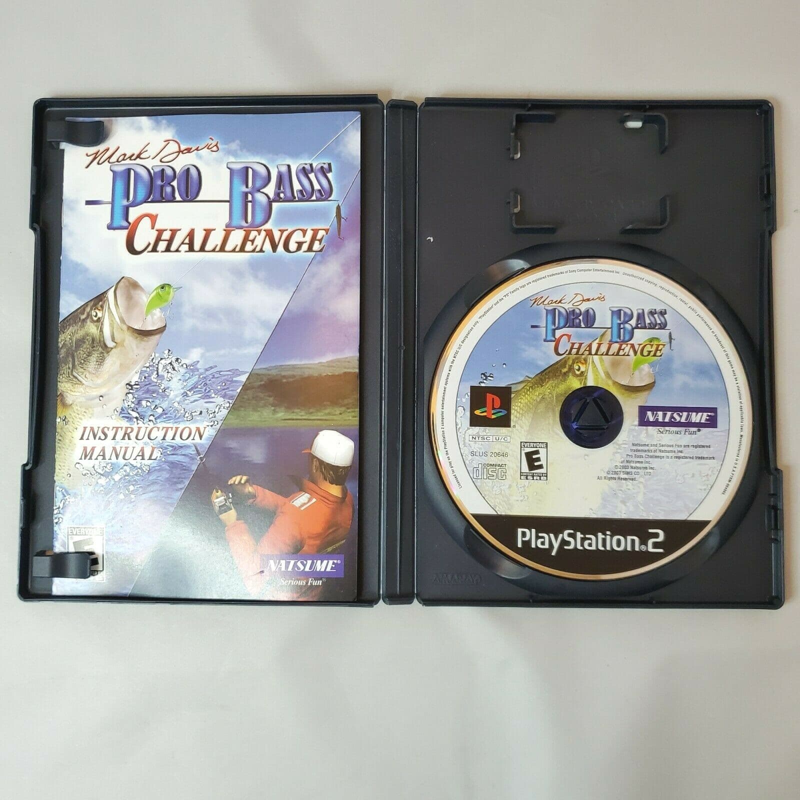 Playstation 2 PS2 Mark Davis Pro Bass Challenge Video Game Complete with Manual - Thumbnail 3