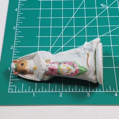 Vtg 1985 Woodmouse Family Celestine Mouse Figurine With Name Card Franklin Mint - Thumbnail 8