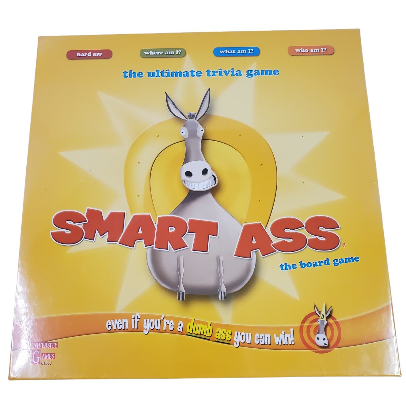 University Games Board Game Smart Ass Family Game Night 2018 Version New Sealed