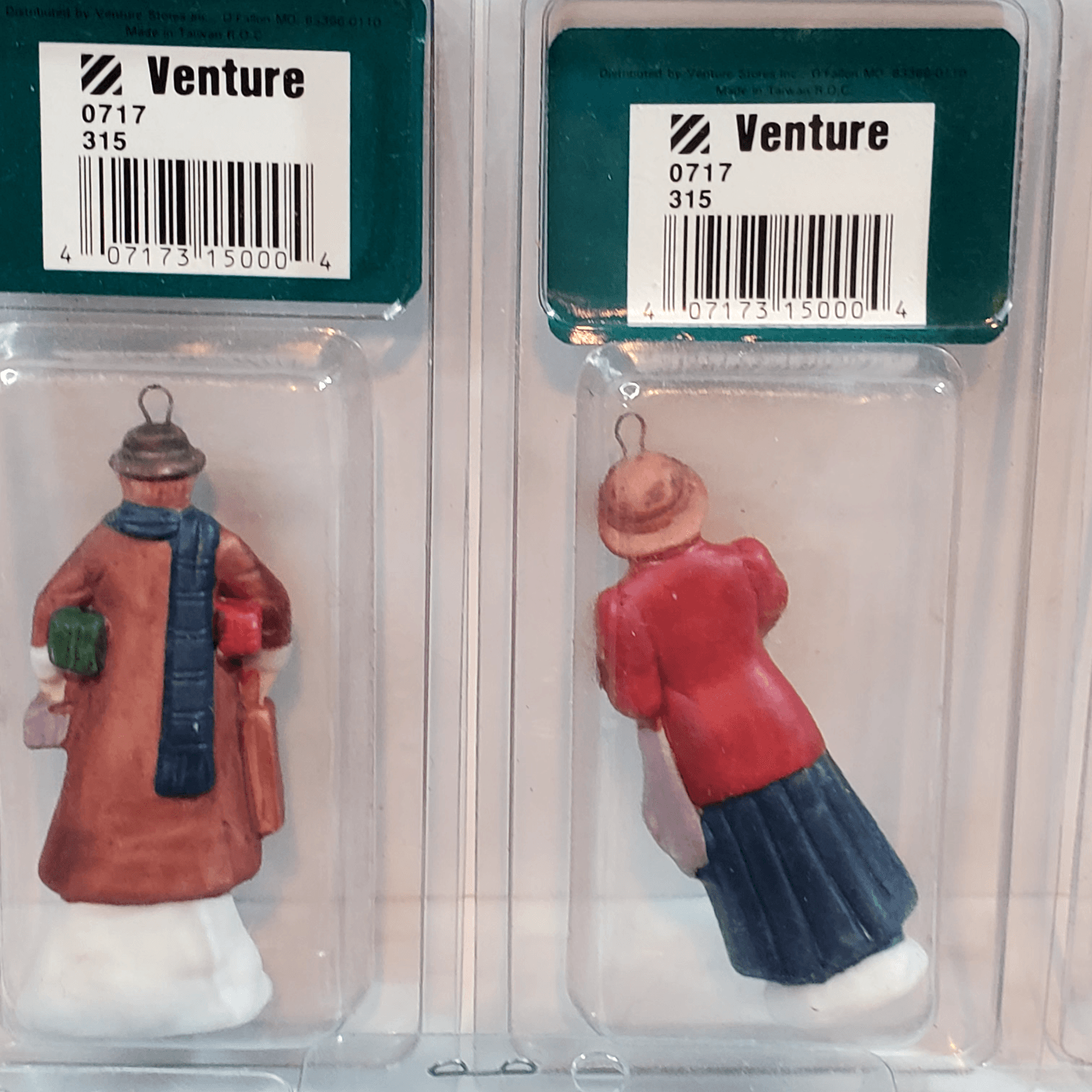 Vtg Venture Memories Collection Tree Ornaments Figurines Lot of 11 Santa People - Thumbnail 8