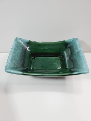 Vtg HULL MCM Art Pottery #422 USA Footed Shallow Rectangle Planter Dish 7 x 4.5