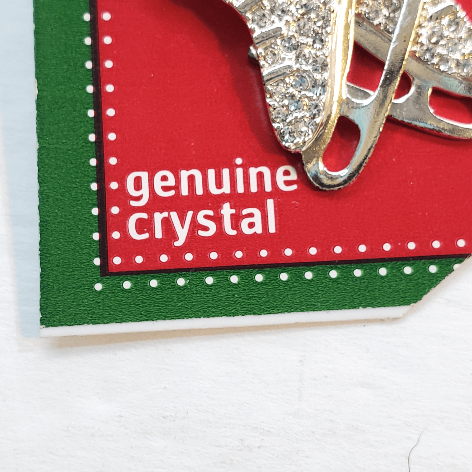 Fine Silver Plated with Genuine Crystals Ice Skates Skater Hook Pierced Earrings - Thumbnail 4