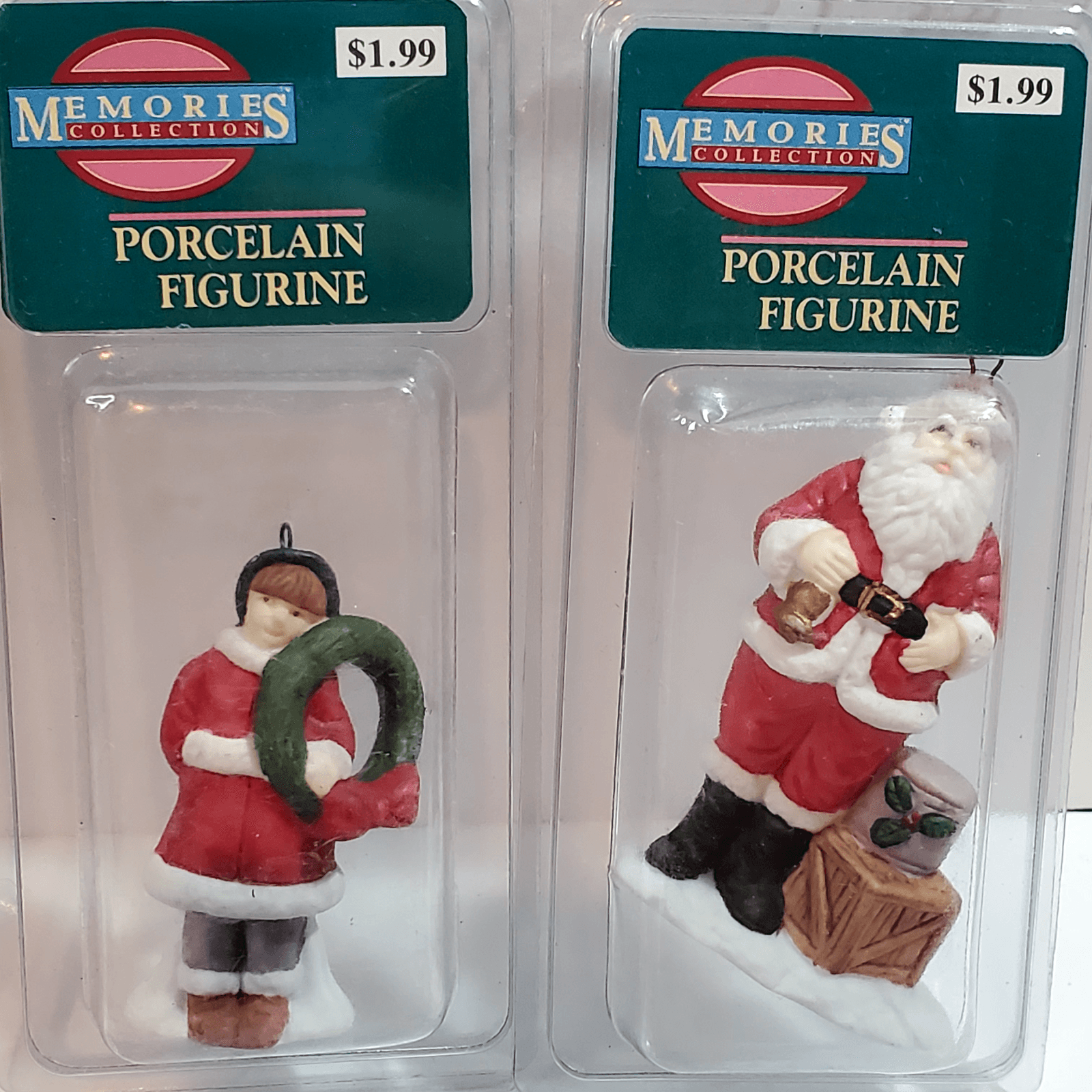 Vtg Venture Memories Collection Tree Ornaments Figurines Lot of 11 Santa People - Thumbnail 5