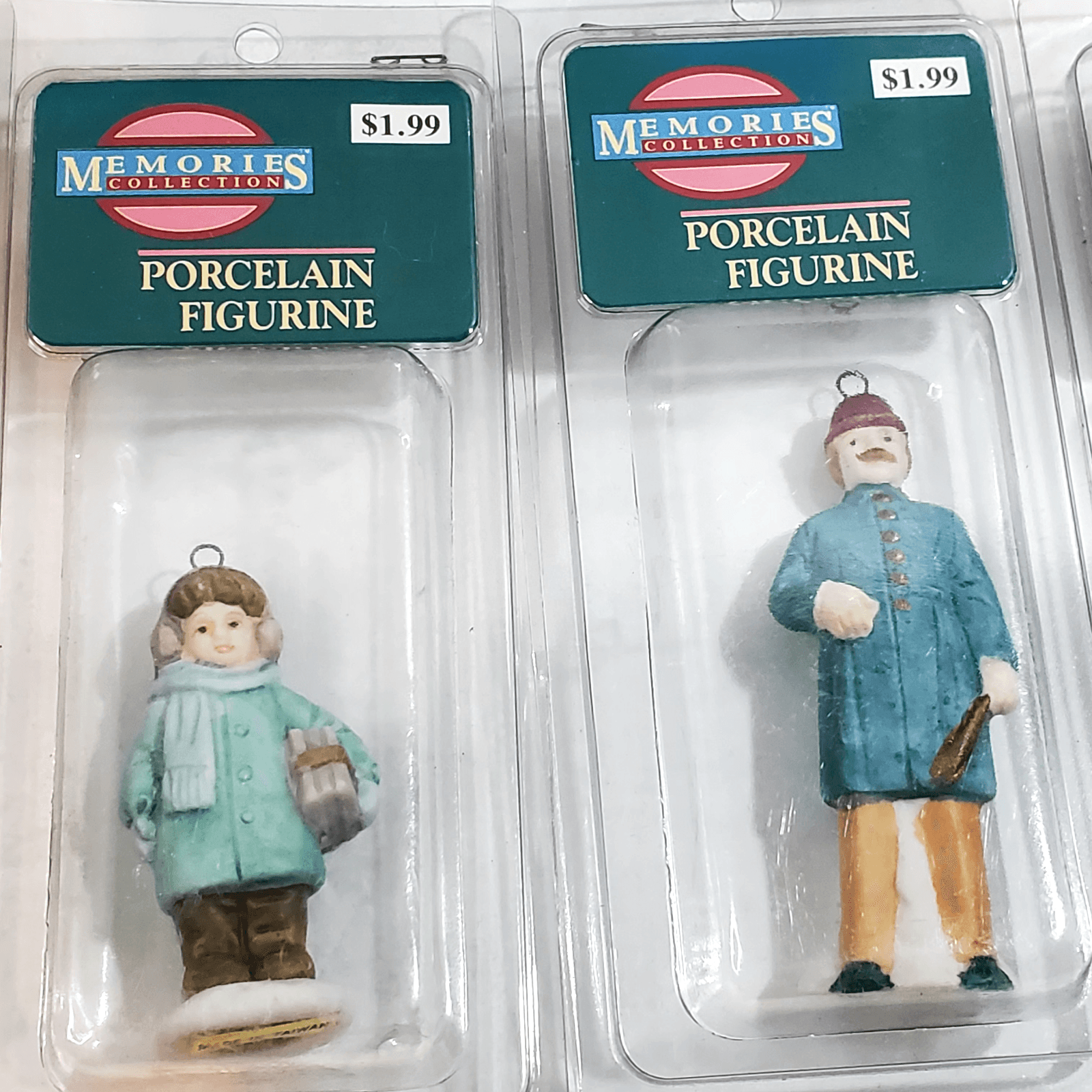 Vtg Venture Memories Collection Tree Ornaments Figurines Lot of 11 Santa People - Thumbnail 3