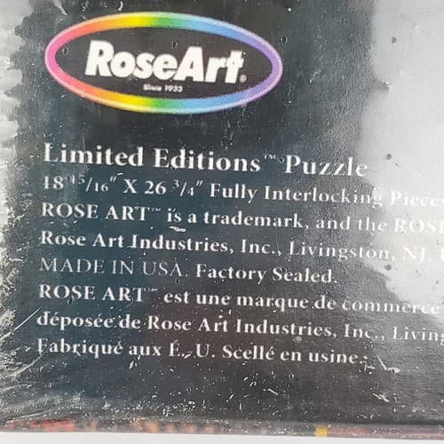 BOB PEJMAN Terrace in Bellagio Italy Jigsaw Puzzle 1000 piece w/ Glue Sealed New - Thumbnail 6