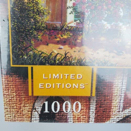 BOB PEJMAN Terrace in Bellagio Italy Jigsaw Puzzle 1000 piece w/ Glue Sealed New - Thumbnail 3