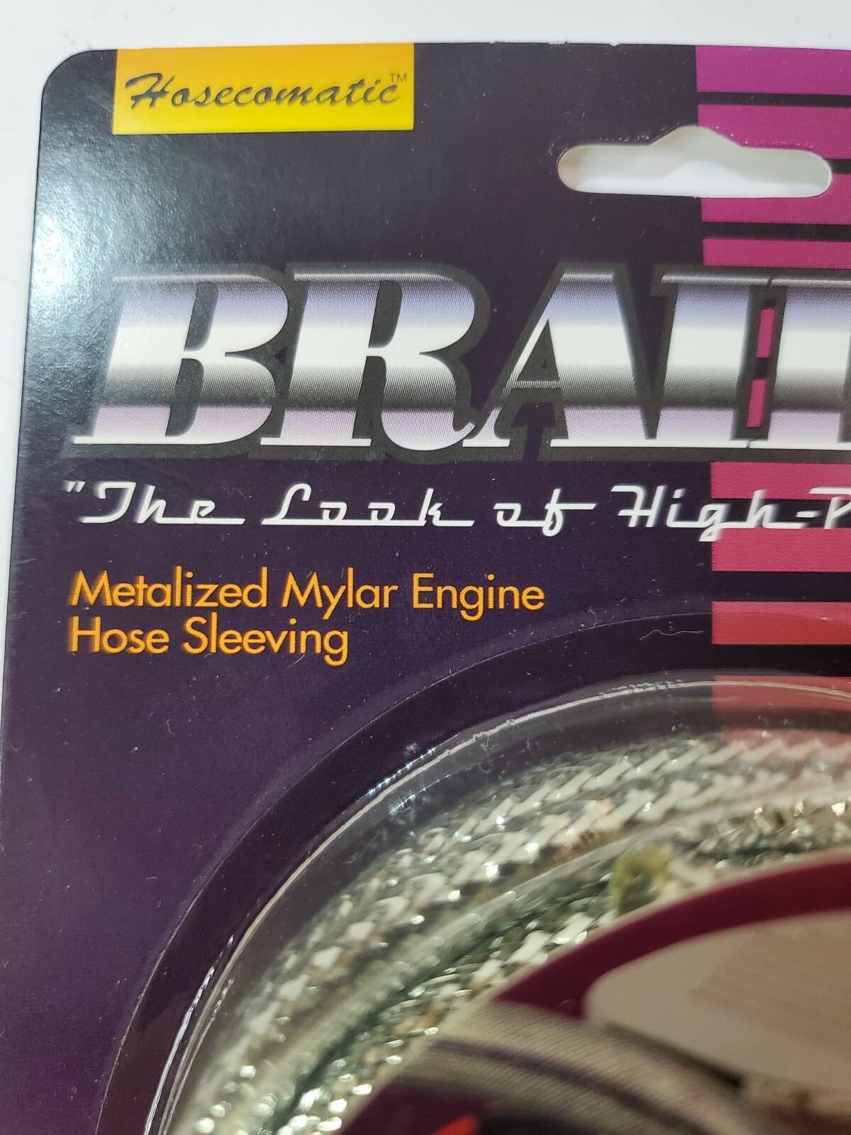 Hosecomatic Braid-It Engine Hose Sleeving Silver Metalized Mylar Sm #23002 NOS - Thumbnail 2