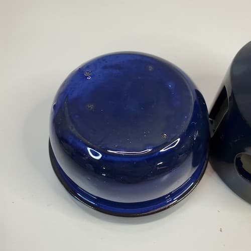 Potters Pottenbakkerij Blue Pottery Candle Wax Melt Holder Pot Bowl Art Pottery - Thumbnail 5