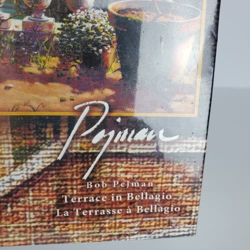 BOB PEJMAN Terrace in Bellagio Italy Jigsaw Puzzle 1000 piece w/ Glue Sealed New - Thumbnail 4