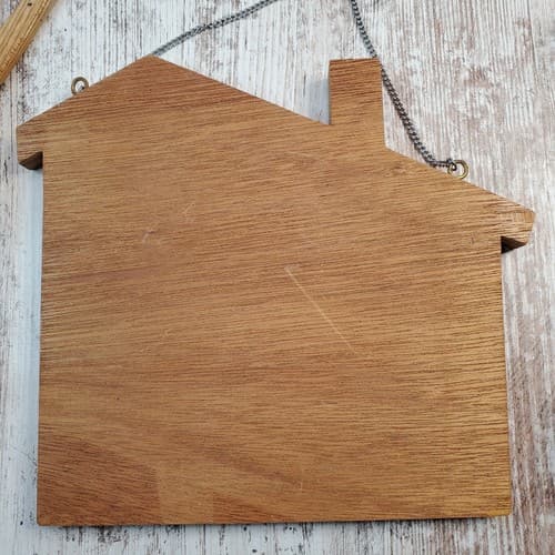 Vintage Sanmyro Japan Wood & Ceramic "Kitchen Prayer' Wall Plaque & Utensils - Thumbnail 9