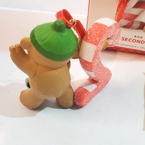 Hallmark Keepsake Age Series I Am Two 2 Customize Christmas Ornament Teddy Bear - Thumbnail 4