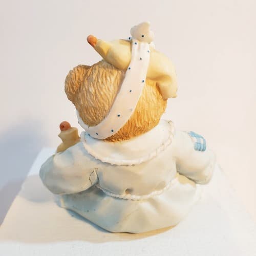 Vintage 1994 Cherished Teddies Kiss The Hurt And Make It Well Figurine - Thumbnail 3