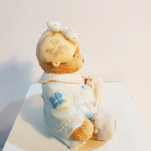 Vintage 1994 Cherished Teddies Kiss The Hurt And Make It Well Figurine - Thumbnail 2