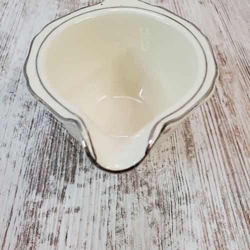 Vintage Carrollton USA Floral Silver Trim Creamer #146 Spring Flowers - Thumbnail 4