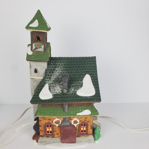 Vtg Dept 56 Heritage Village North Pole Series Chapel 56260 Retired Hand Painted - Thumbnail 6