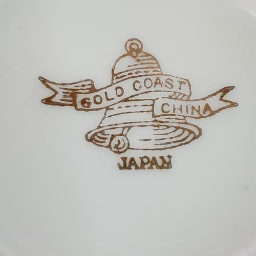Vintage Gold Coast China Made in Japan Bamboo Design Creamer Pitcher White Green - Thumbnail 7