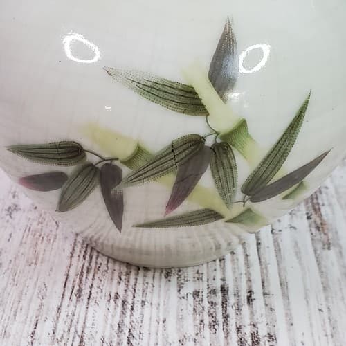 Vintage Gold Coast China Made in Japan Bamboo Design Creamer Pitcher White Green - Thumbnail 2