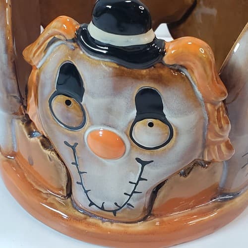 Yankee Candle Boney Bunch Circus Clowns Large Jar Candle Holder Halloween Decor - Thumbnail 5