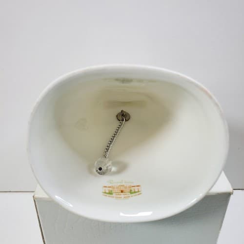 Vtg Royal Tara Hall Bone China Bell 5" Floral Made in Galaway Ireland w/clapper - Thumbnail 5