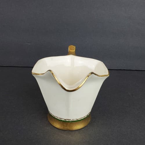 Vintage DEVON CHINA Creamer Guaranteed 22 Kt Gold Trim First Quality - Thumbnail 2