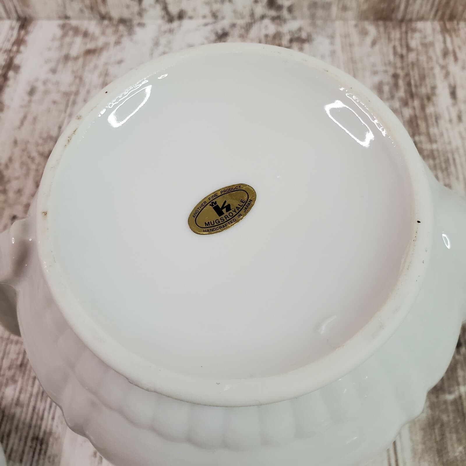 Mugsroyale Japan Handcrafted Floral Flowers Teapot Coffee Carafe Gold Trim - Thumbnail 9