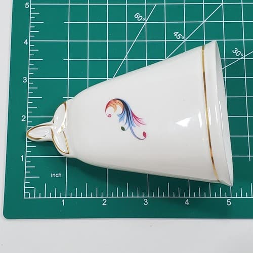 Vtg Royal Tara Hall Bone China Bell 5" Floral Made in Galaway Ireland w/clapper - Thumbnail 8