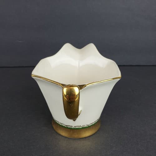 Vintage DEVON CHINA Creamer Guaranteed 22 Kt Gold Trim First Quality - Thumbnail 4
