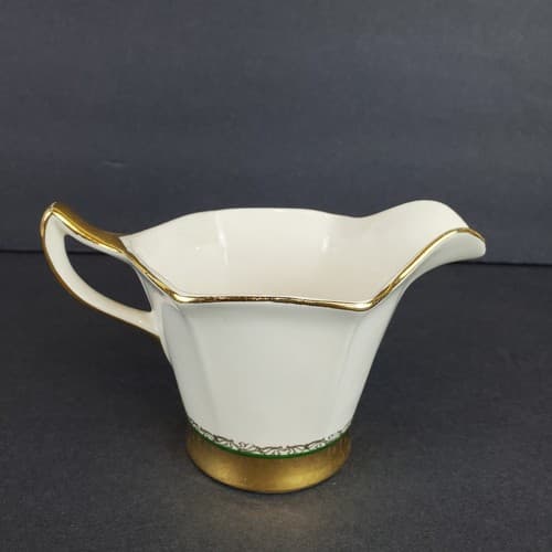 Vintage DEVON CHINA Creamer Guaranteed 22 Kt Gold Trim First Quality - Thumbnail 3