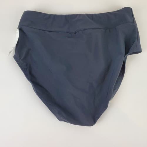 Island Escape Real Solutions Size 8 High Waist Swim Bottom Tummy Thinner Black - Thumbnail 5