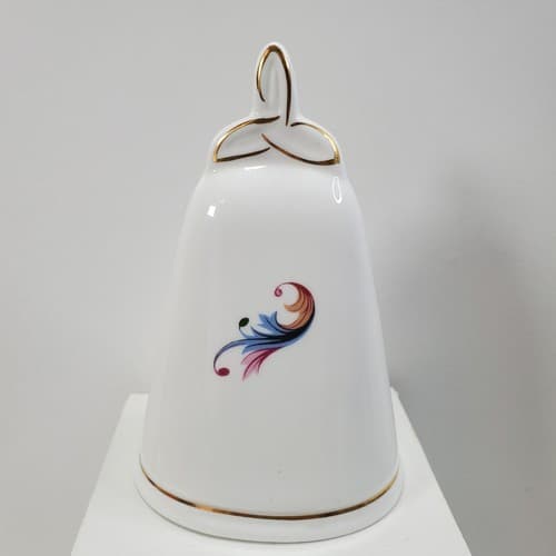 Vtg Royal Tara Hall Bone China Bell 5" Floral Made in Galaway Ireland w/clapper - Thumbnail 2