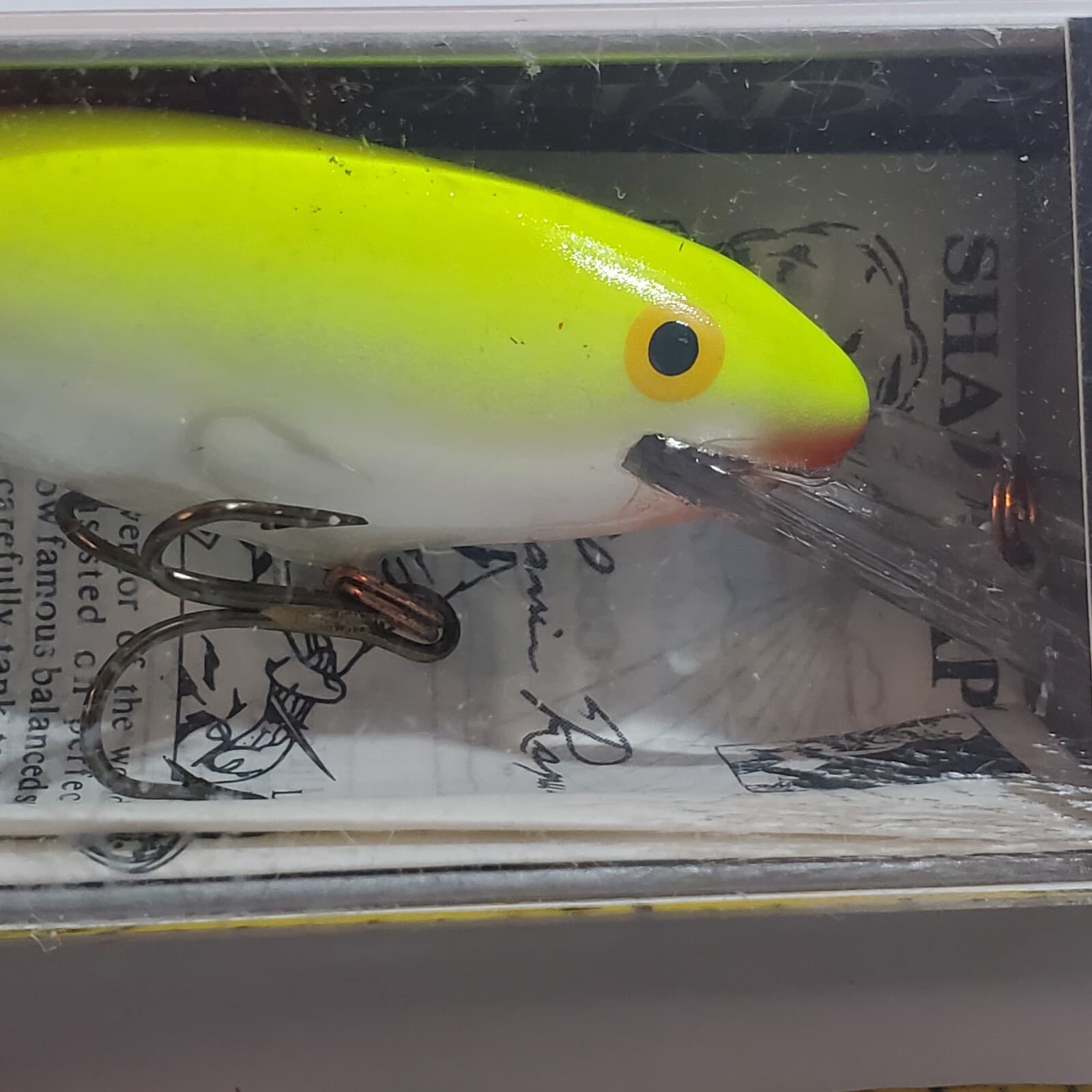 Rapala Deep Runner Shad Rap SR-7 SFC Yellow White 3.25 in 7 cm Fishing Lure - Thumbnail 4
