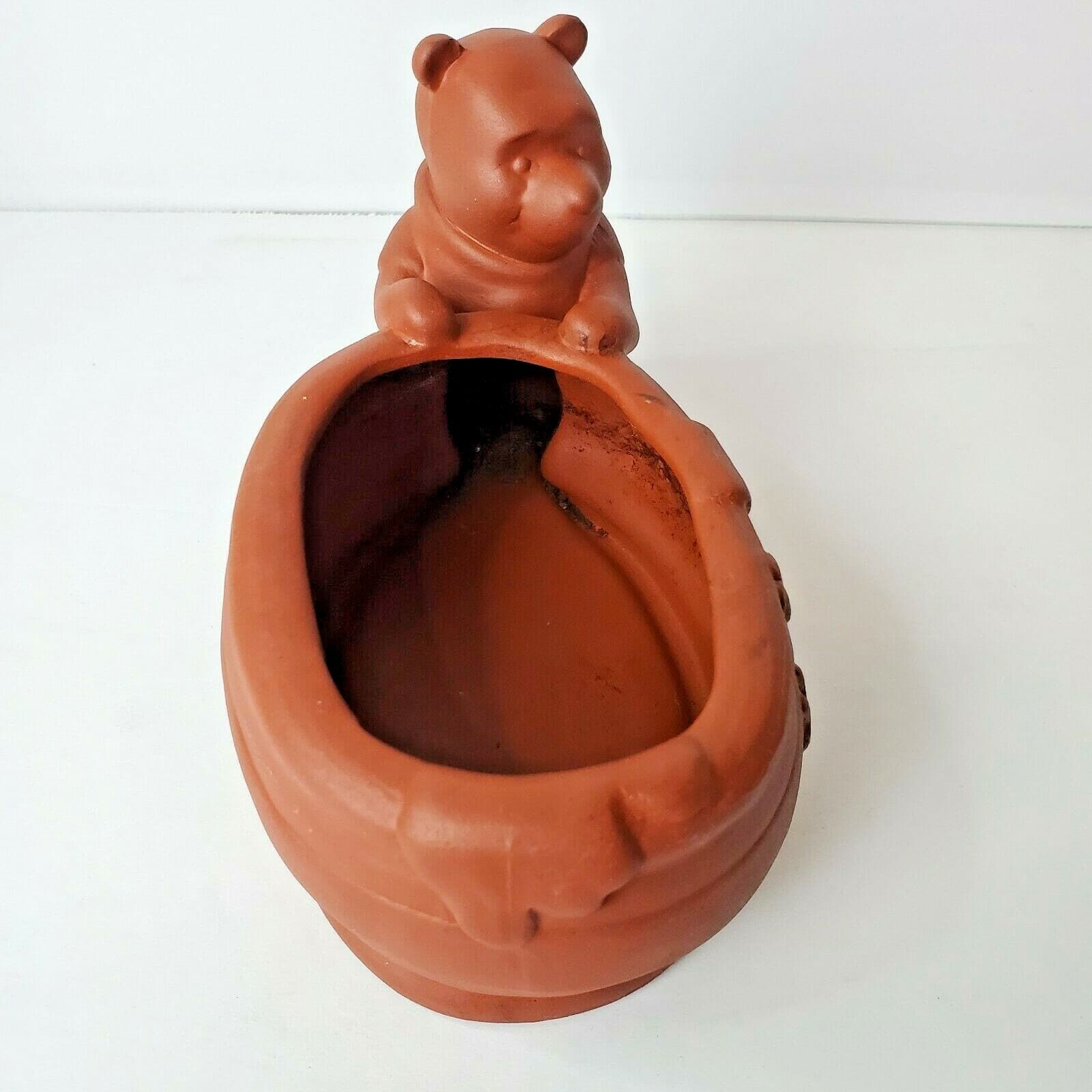 Disney Winnie the Pooh "Hunny" Pot Terracotta Clay Planter Flower Pot Herbs - Thumbnail 2