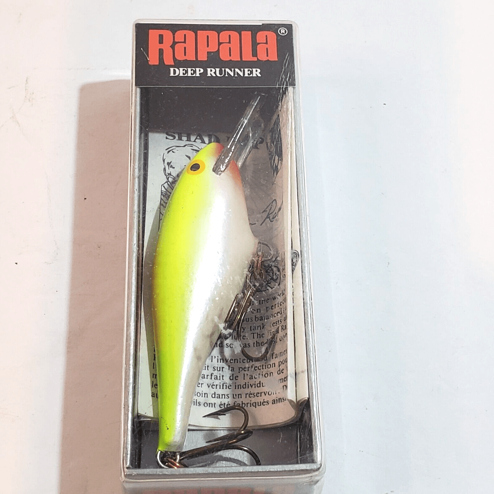 Rapala Deep Runner Shad Rap SR-7 SFC Yellow White 3.25 in 7 cm Fishing Lure