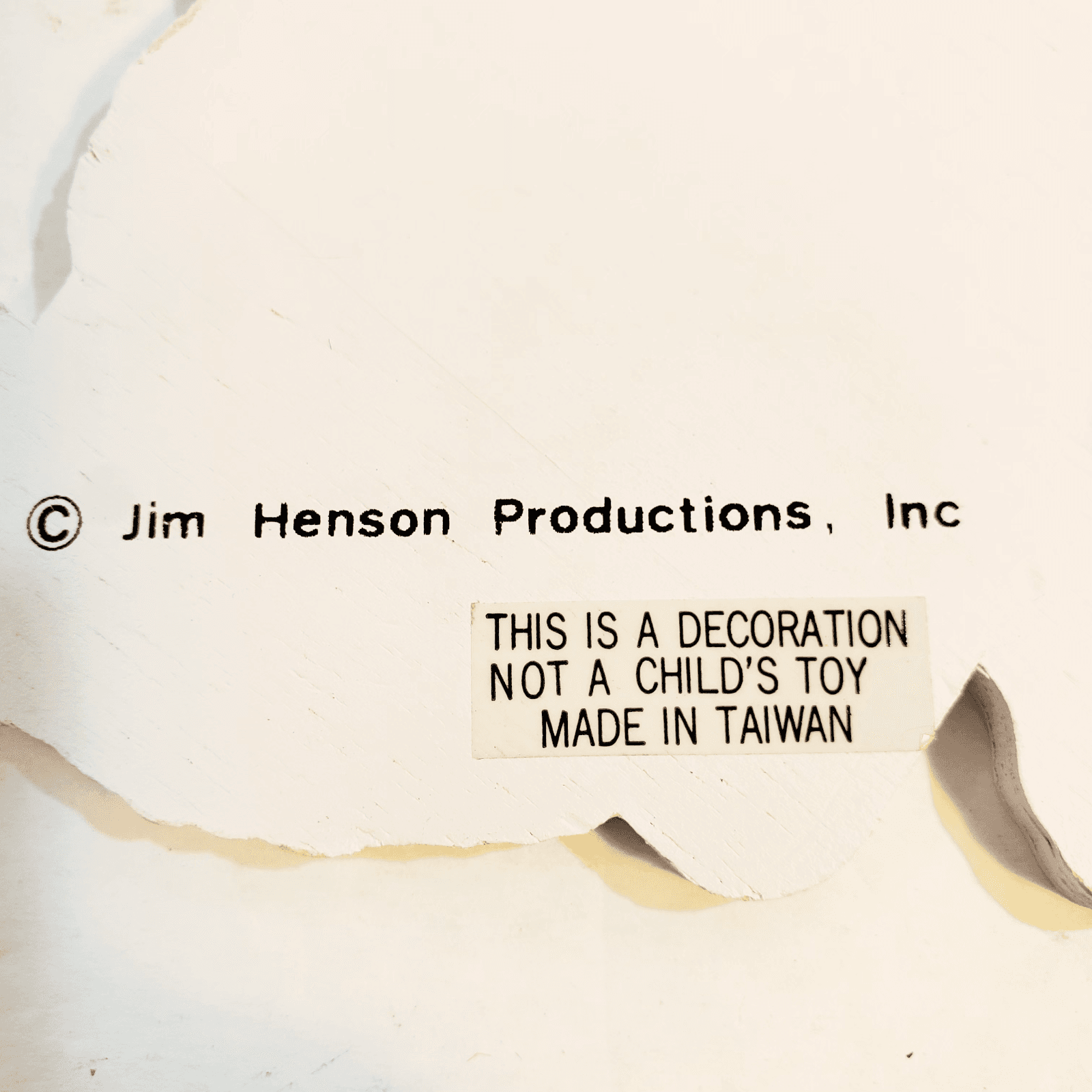 Vintage Sesame Street Wooden Big Bird Present Jim Henson Christmas Ornament 5.5" - Thumbnail 3