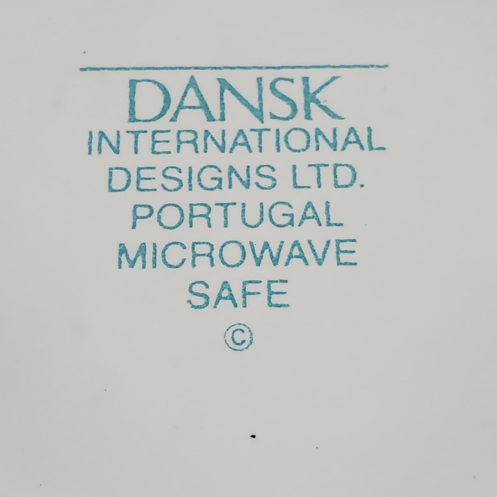 Dansk Costa Del Sol Gravy Boat 20 Ounce White with Aqua Trim Portugal - Thumbnail 7