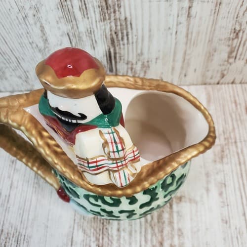 Avon China Christmas Nutcracker Creamer 2001 "St. Nicholas" Holiday Collection - Thumbnail 2
