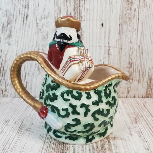 Avon China Christmas Nutcracker Creamer 2001 "St. Nicholas" Holiday Collection
