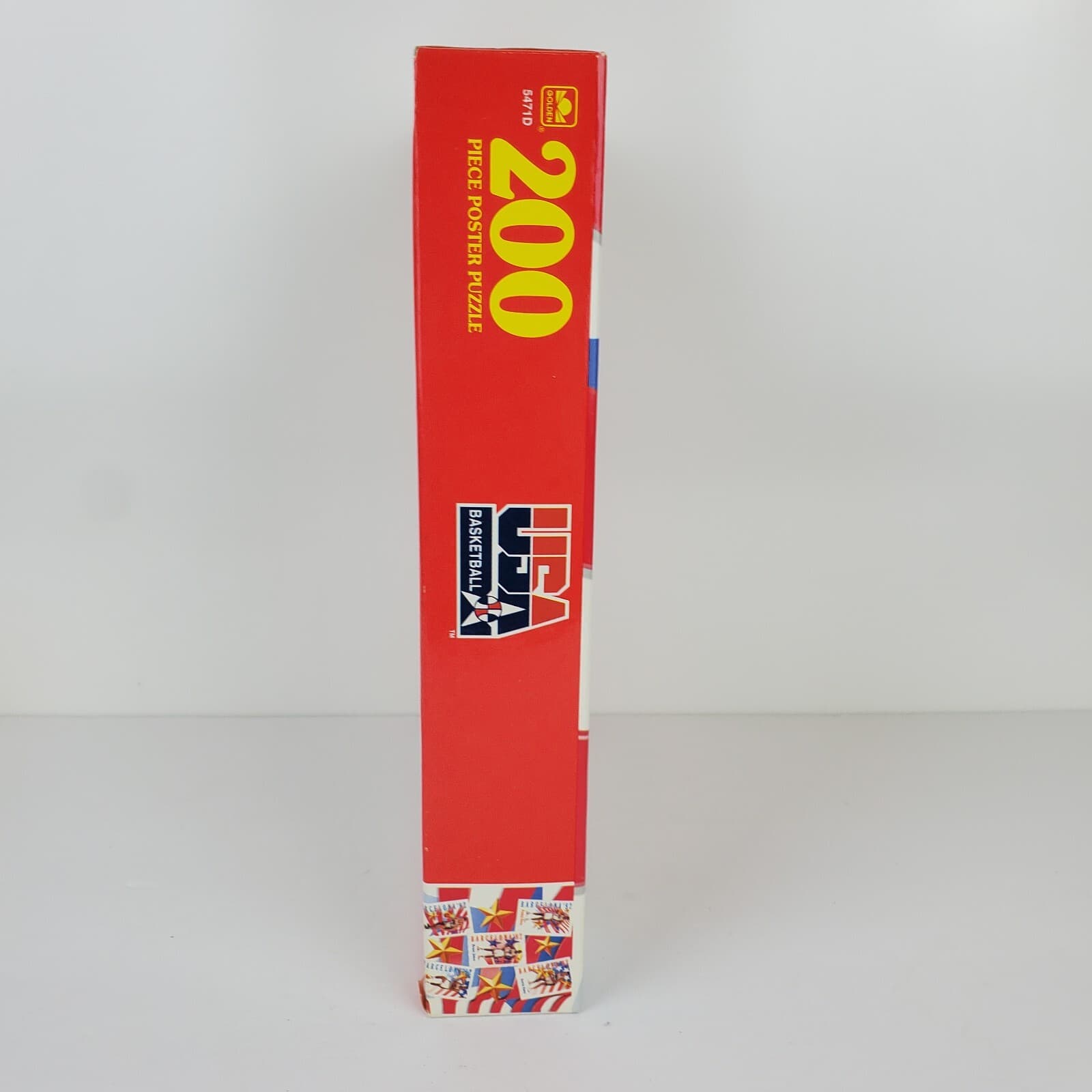Vintage 1992 USA Basketball 200 Piece Poster Puzzle New Sealed w/NBA SkyBox Card - Thumbnail 3