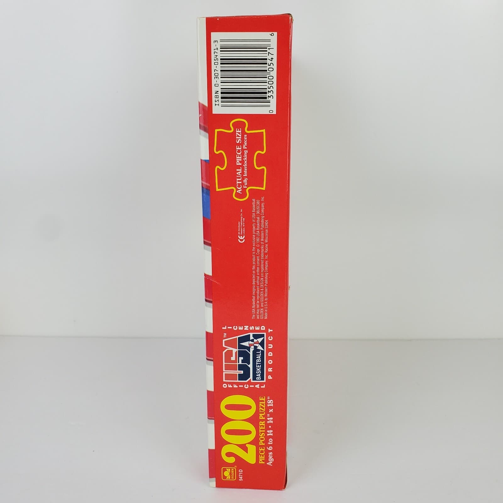 Vintage 1992 USA Basketball 200 Piece Poster Puzzle New Sealed w/NBA SkyBox Card - Thumbnail 4