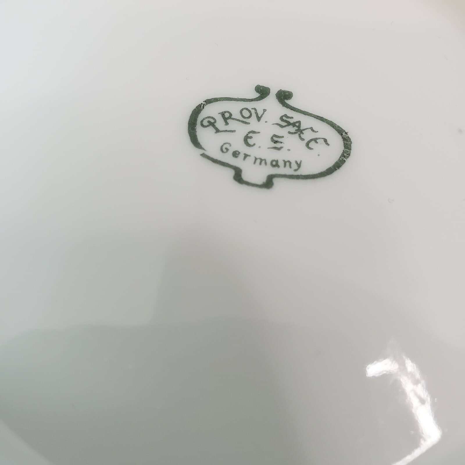 PROV SACE. E S Germany Two Handle Floral Pattern Trinket Bowl Dish 5" x 6" - Thumbnail 4