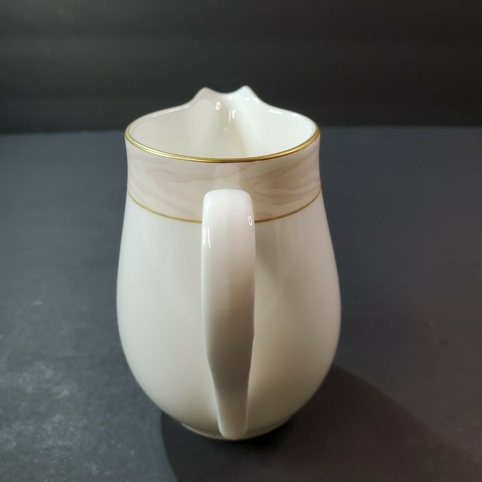 Vintage Mikasa Silk Moire Bone China Creamer 4" Tall Pattern CAG01 Japan - Thumbnail 4