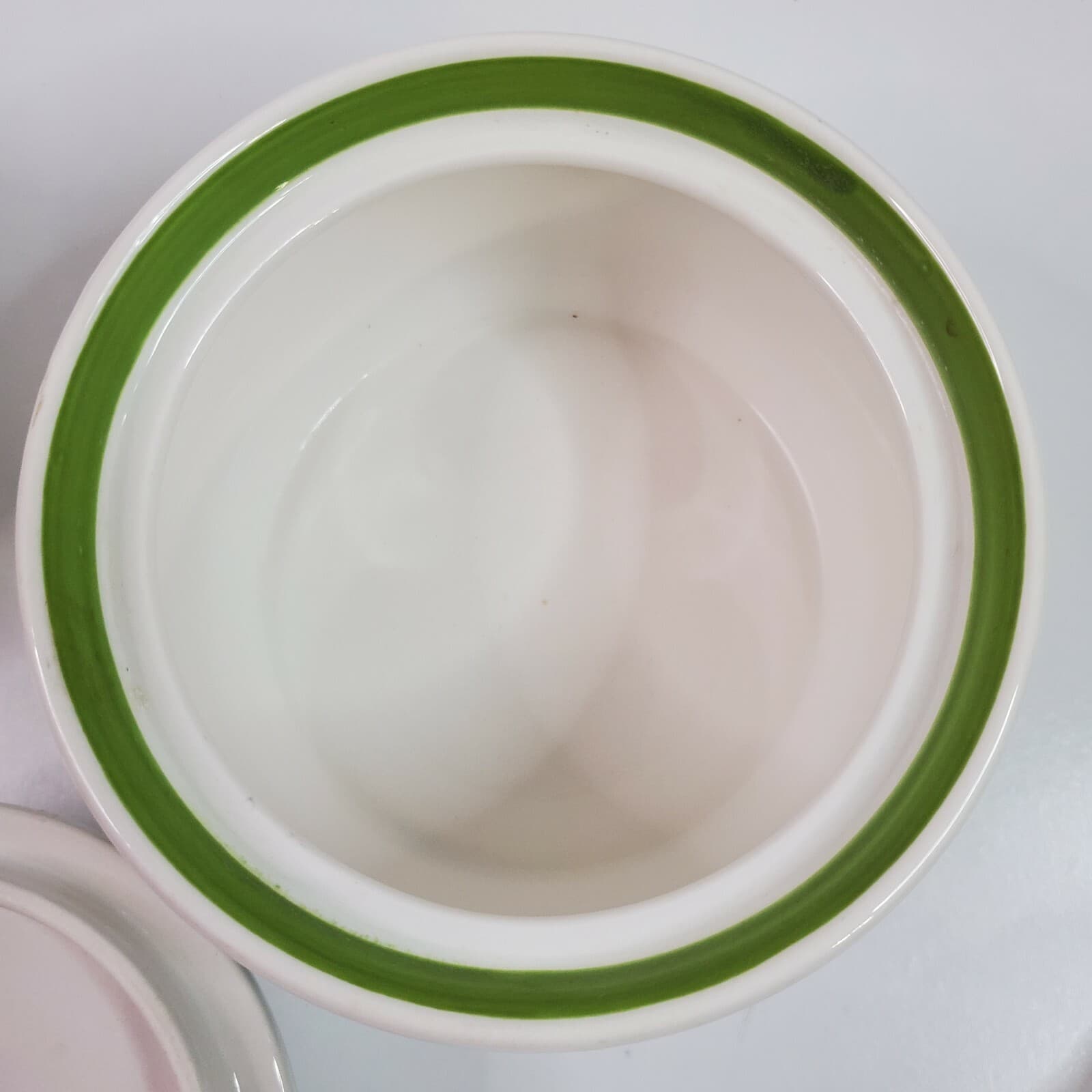 Retro Vintage Noritake Craftone Polka 8758 Cream & Sugar Set White Blue Green - Thumbnail 4